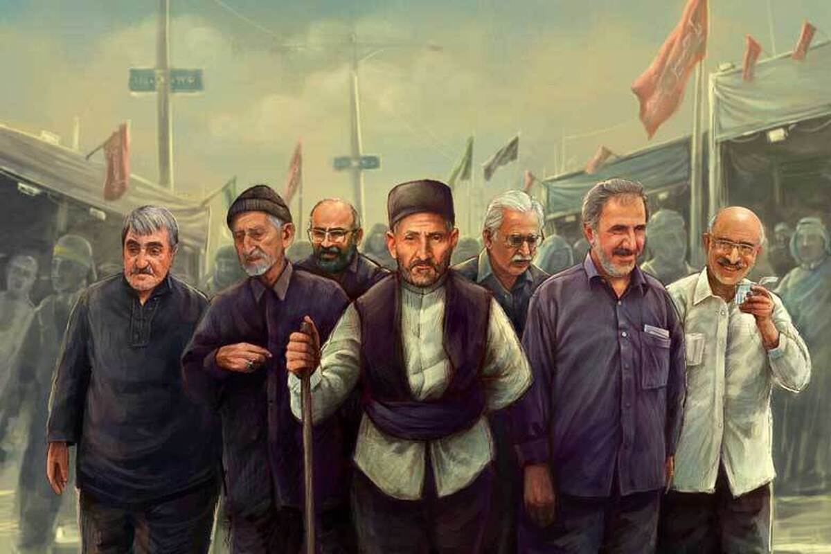 رونمایی از نقاشی دیجیتال هفت شاعر آیینی فقید گیلان