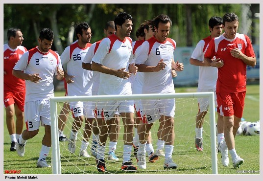 کارنی در تمرینات پرسپولیسی ها
