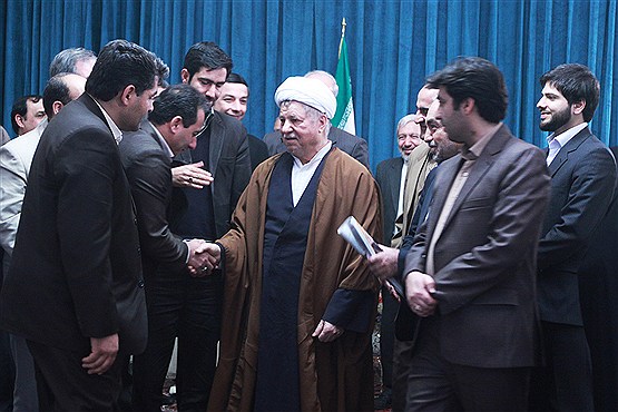 دیدار اعضای دفاتر استانی حزب اسلامی ایران زمین با هاشمی رفسنجانی