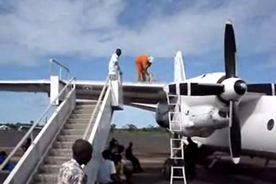 سوختگیری هواپیما در کنگو