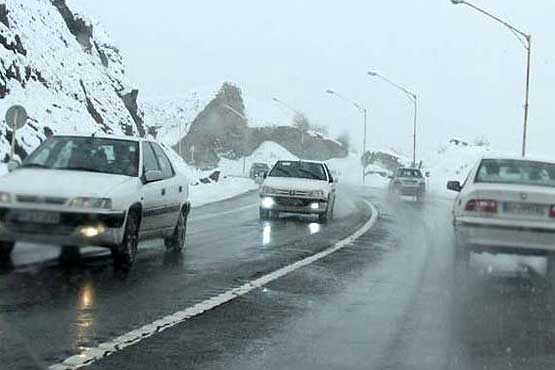 برف در جاده های مازندران