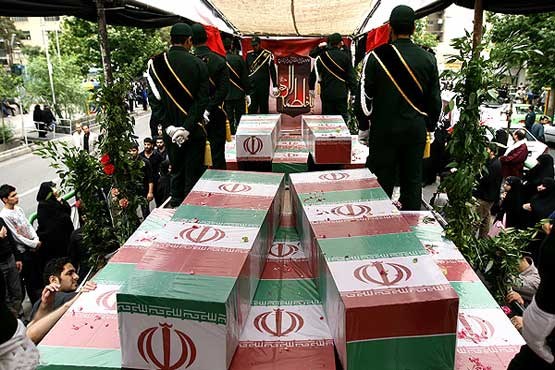 تشییع پیکر ۱۰۰ شهید دفاع مقدس در ۲۳ استان
