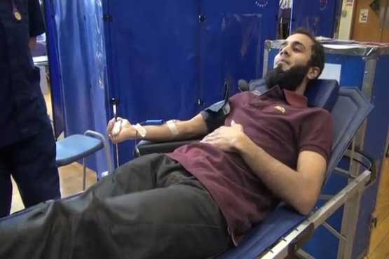 مسلمانان شهر نیوکاسل خون خود را اهدا کردند