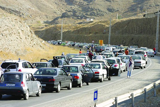 ترافیک سنگین در اغلب جاده‌های کشور