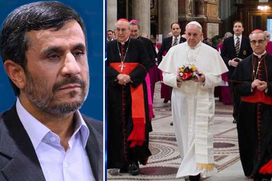 احمدی نژاد انتخاب پاپ جدید را تبریک گفت