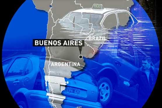 تلفات سیل آرژانتین به 35 نفر رسید