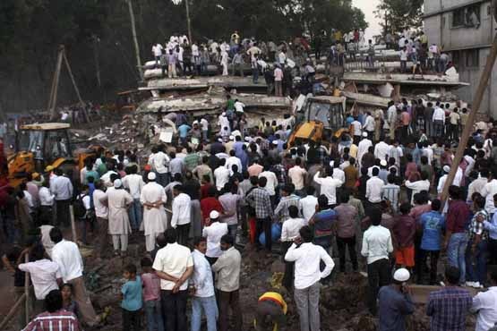 40 کشته در ریزش ساختمان در هند