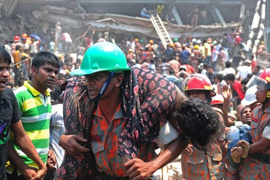 82 کشته در ریزش ساختمان در بنگلادش