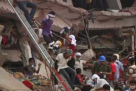 شمار تلفات ریزش ساختمان در بنگلادش به 800 نفر رسید