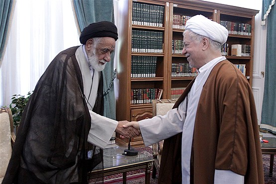 دیدار جمعی از اعضای شورای مرکزی جمعیت فدائیان اسلام با هاشمی رفسنجانی
