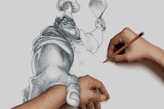 ابتکار در نقاشی با مداد