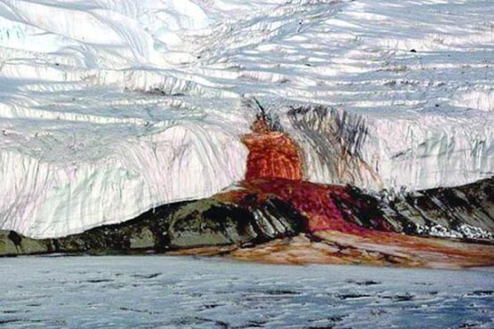 آبشار خون در قطب جنوب