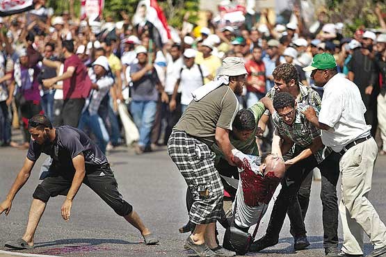 درگیری موافقان و مخالفان مرسی در قاهره