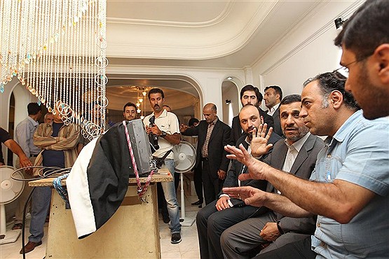 حضور سرزده رئیس جمهور در محل تهیه و ساخت سریال تلویزیونی«مادرانه»