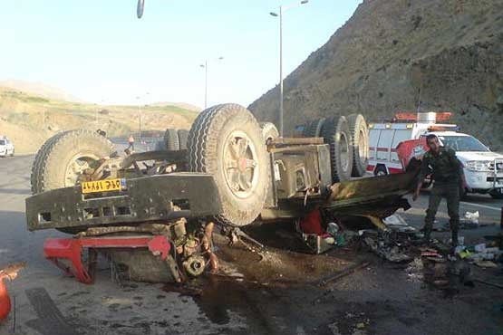 واژگونی تریلر جاده پلدختر - خرم آباد را بست