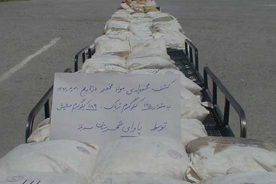 کشف دو تن مواد مخدر در سیستان و بلوچستان