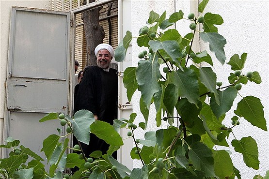 ورود حسن روحانی به ساختمان ریاست جمهوری