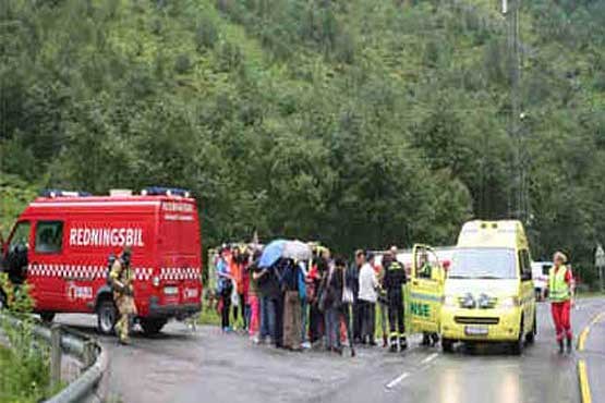 آتش‌سوزی تونلی در نروژ 73 مصدوم برجا گذاشت