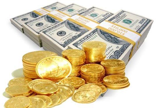 صعود 5 تومانی نرخ دلار و سقوط 10 هزار تومانی سکه