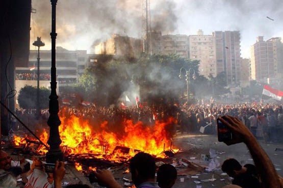 درگیری ارتش مصر با تظاهرکنندگان در جمعه خشم