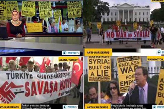 تظاهرات ضد جنگ در آمریکا و جهان