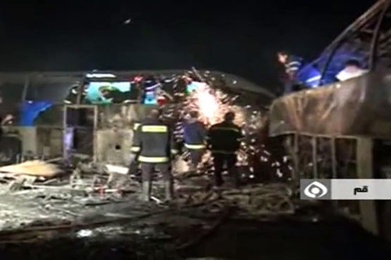 علت آتش گرفتن دو اتوبوس اسکانیا در اتوبان قم-تهران