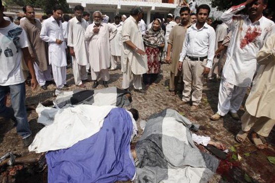 78 کشته در حمله انتحاری به کلیسایی در پاکستان