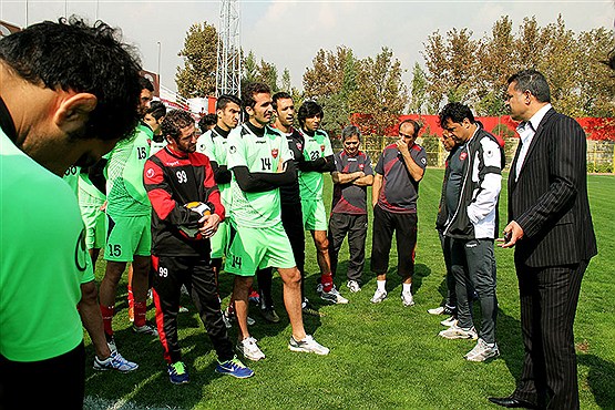 بازیکن جنجالی لیگ برتر در تمرینات پرسپولیس