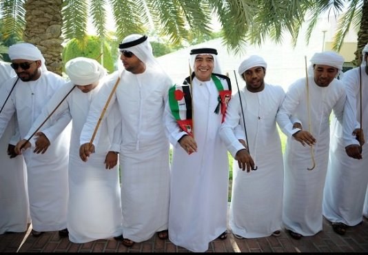 رقص عربی مارادونا در امارات! + عکس