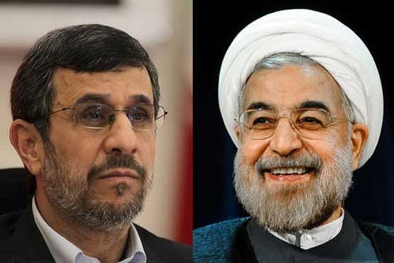 واکنش احمدی‌نژاد به سؤال خبرنگاران درباره مناظره با روحانی