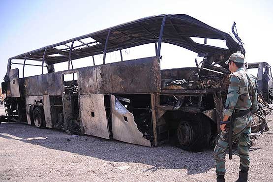آتش‌سوزی اتوبوس اسکانیا با 27 سرنشین