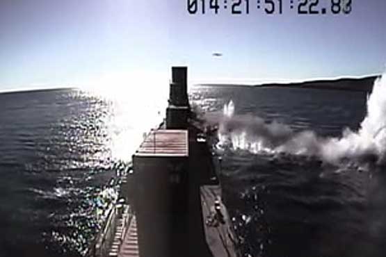 آزمایش تماشایی موشک ضد کشتی