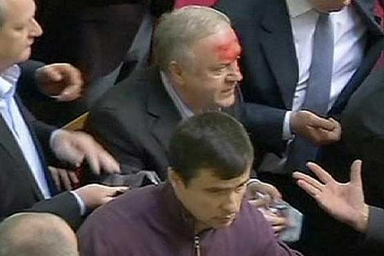 کتک کاری در پارلمان اوکراین