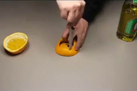 ساختن شمع با پرتغال
