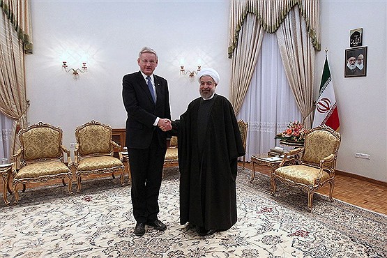 دیدار وزیر خارجه سوئد با حسن روحانی