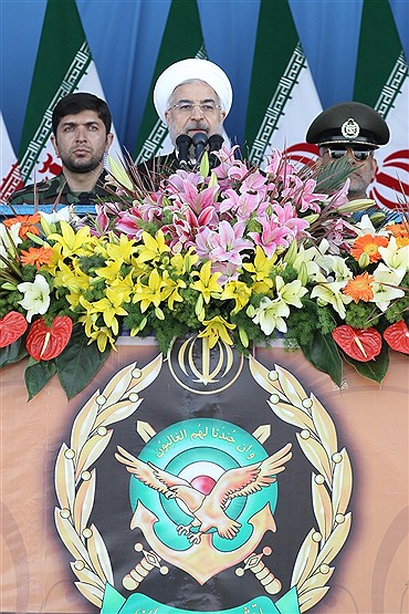 مراسم روز ارتش با حضور رئیس جمهور