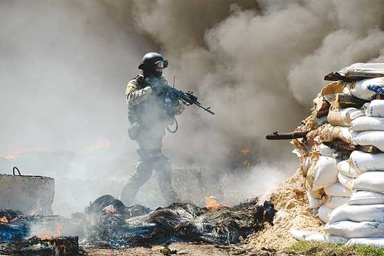 نبرد شدید در شرق اوکراین