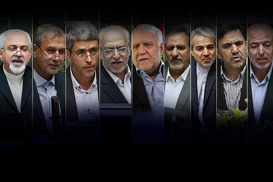 9 عضو کابینه دولت میهمان  فراکسیون اصولگرایان رهروان‌ولایت