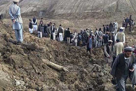محل رانش زمین در افغانستان گورستان جمعی می‌شود