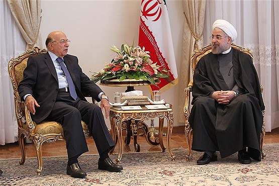 دیدار رییس شورای عالی قضایی عراق با روحانی