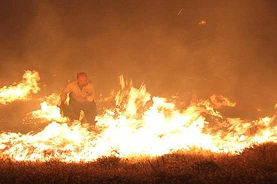 آتش‌سوزی در بختگان فارس