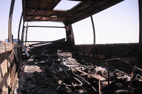 ۵۷ کشته و زخمی بر اثر آتش سوزی اتوبوس در قزاقستان