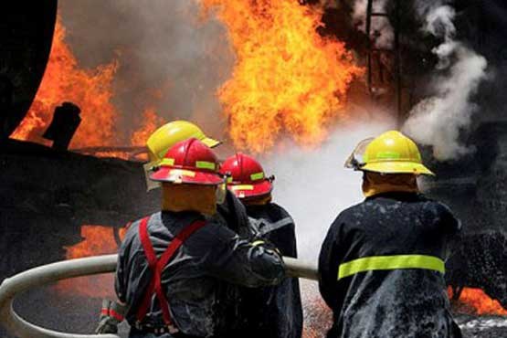 آتش‌سوزی 2 ساعته در پالایشگاه آبادان