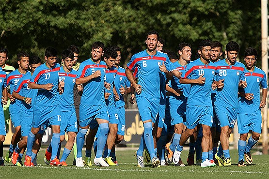 تمرین تیم ملی فوتبال امید ایران
