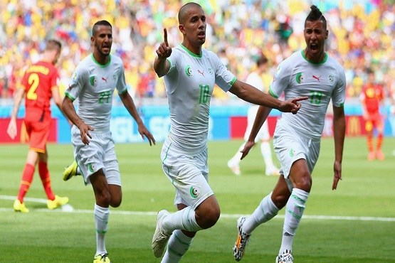 پیروزی یک نیمه ای الجزایر مقابل بلژیک