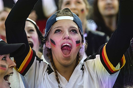رنگین ترین چهره های جام جهانی +عکس