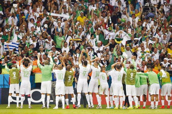 پیروزی الجزایر برابر آفریقای جنوبی