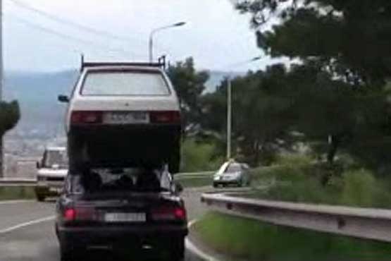 حمل اتومبیل خراب به شیوه روسی