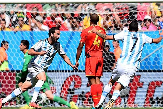 خلاصه‌ای از بازی آرژانتین و بلژیک