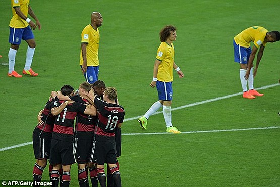 نمره بازیکنان برزیل و آلمان